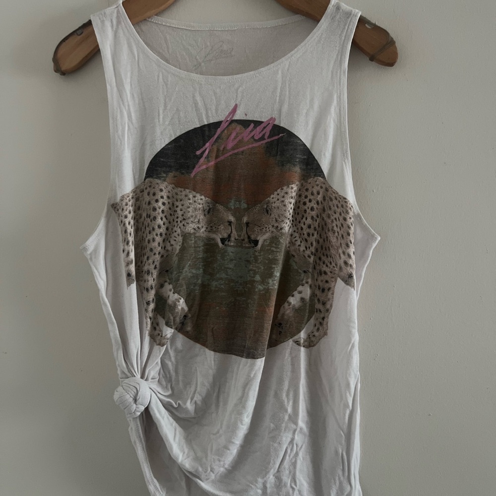 Vintage Lira Tank Cheetahs 🐆 #80s #Miami Vibes #cheetah Sz S/M